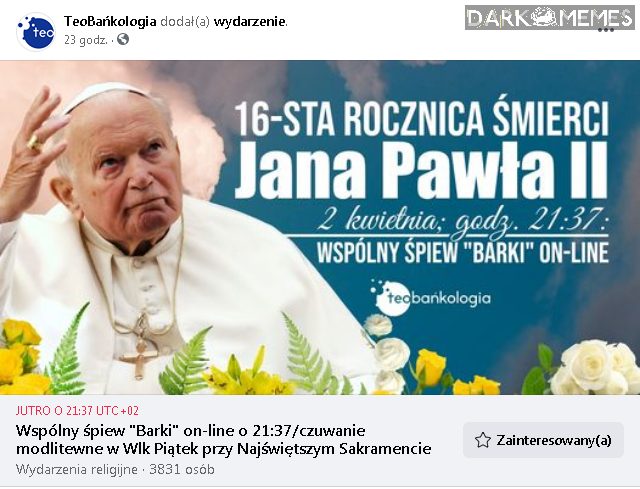 Gdy papjesz ważniejszy od Wielkiego Piątku