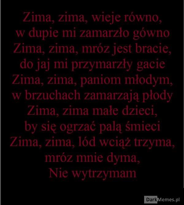 Zima ty kurwo