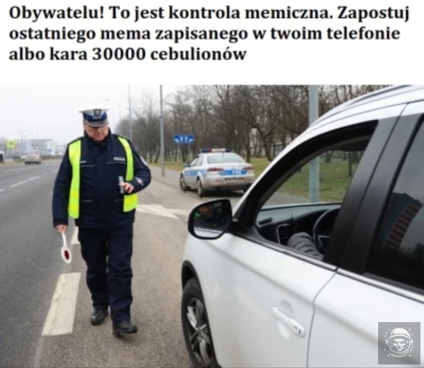 Dzień dobry. Proszę memeski do kontroli. 