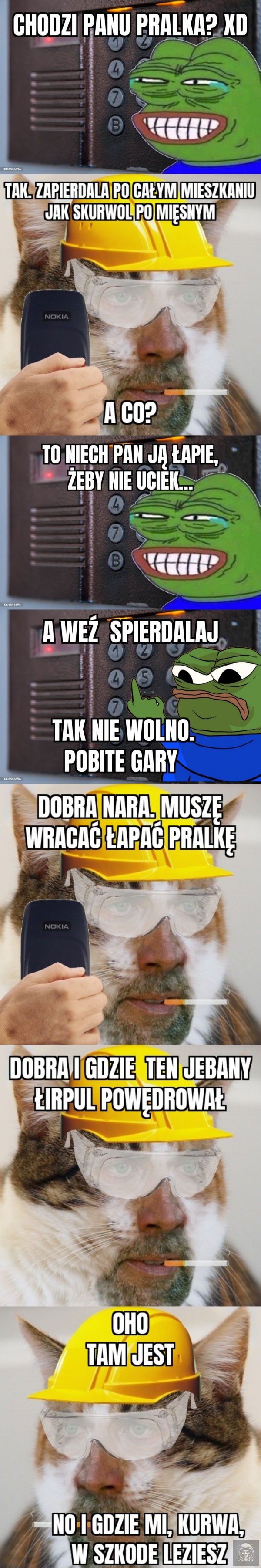 Memegh stworzony na pralce