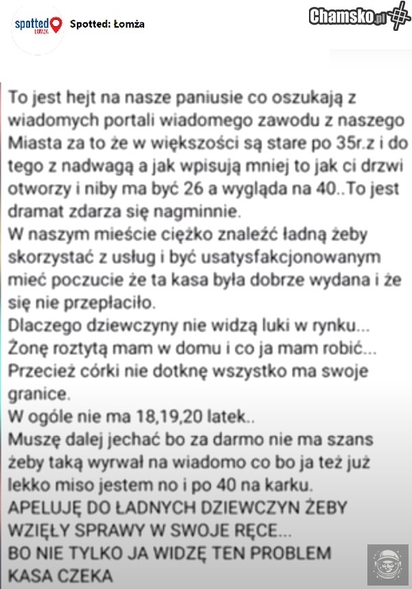 Dramat na rynku kurew w Łomży.