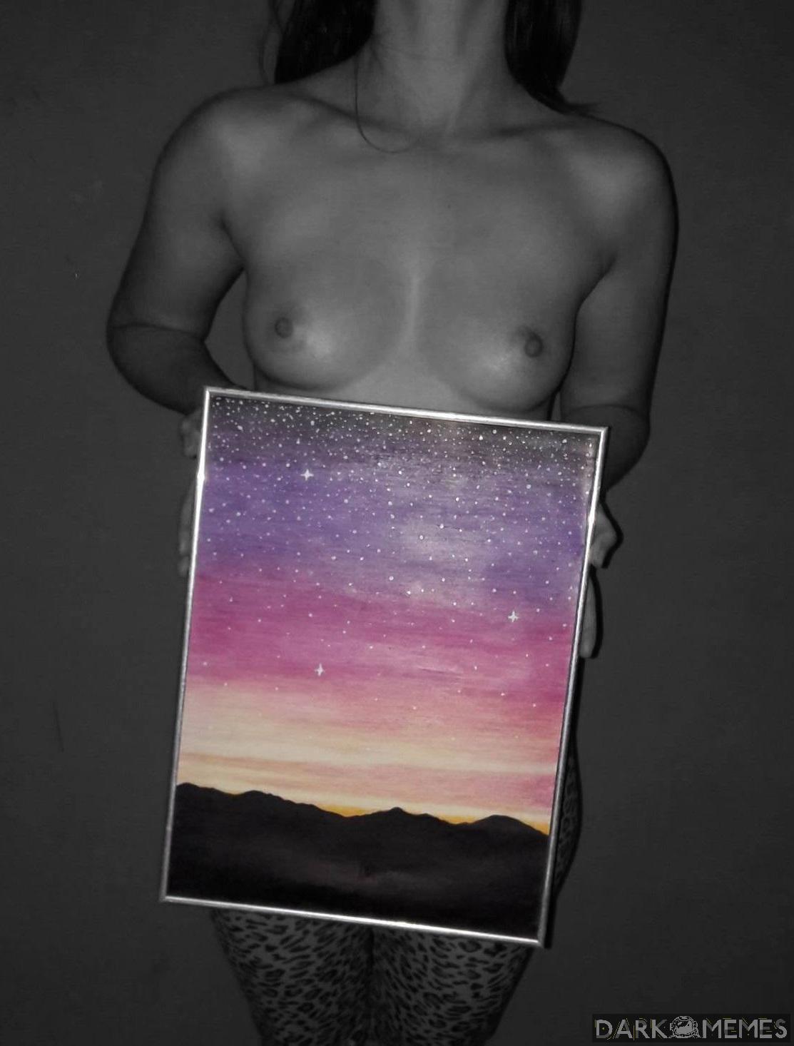 Ładny obrazek namalowałam?