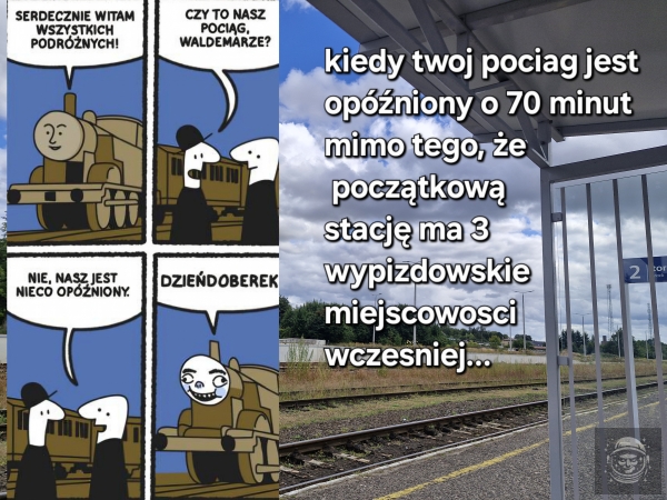 Dzien dobry, informujemy ze twoj pociag przyjedzie