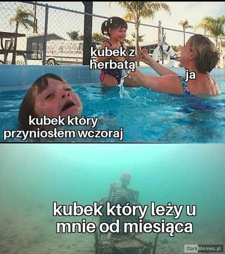 Oj tam mamo ten kubke taki był z piaskiem i jebał