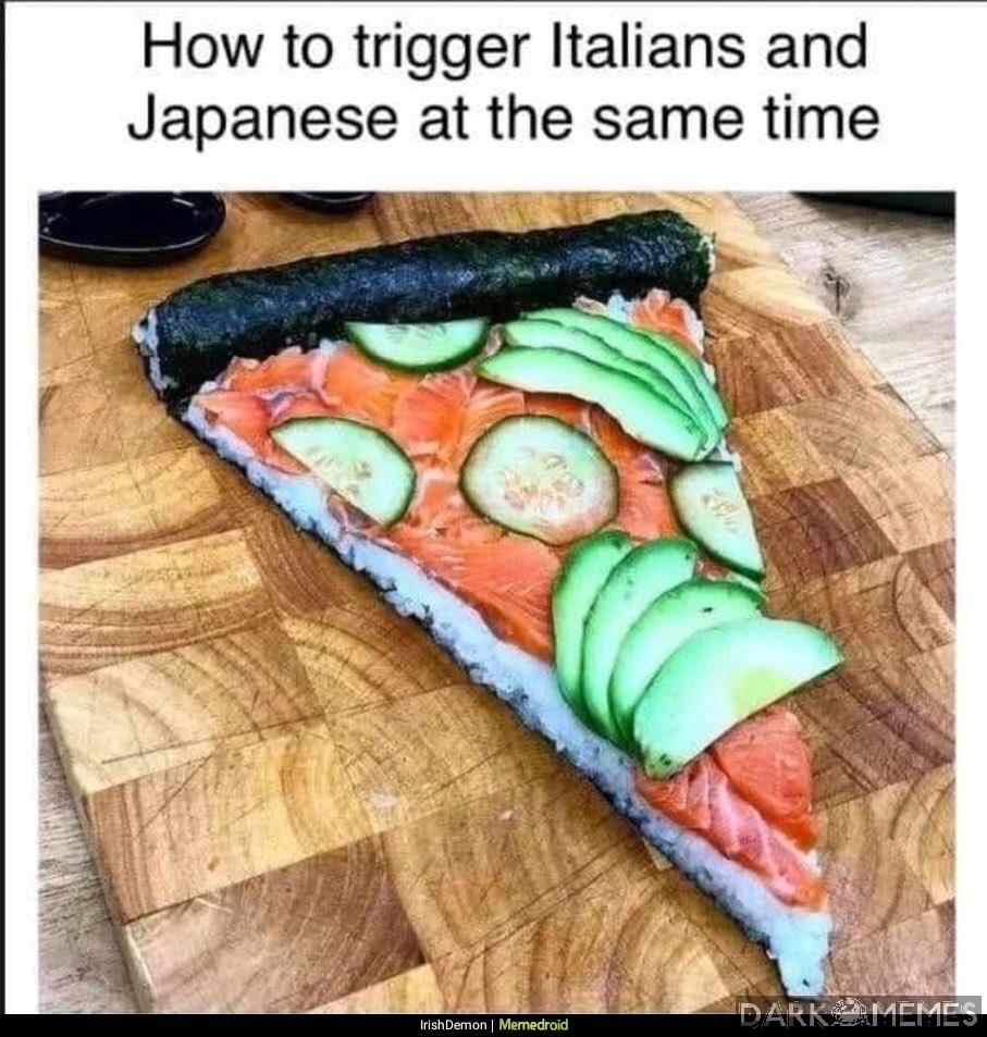 Sushi pizza 