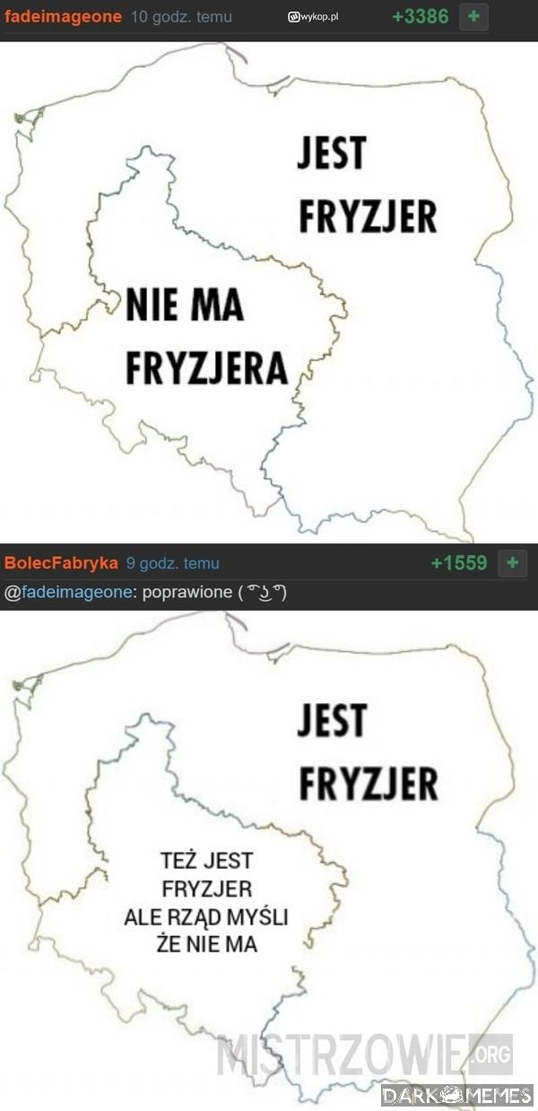 Jest fryzjer - nie ma fryzjera