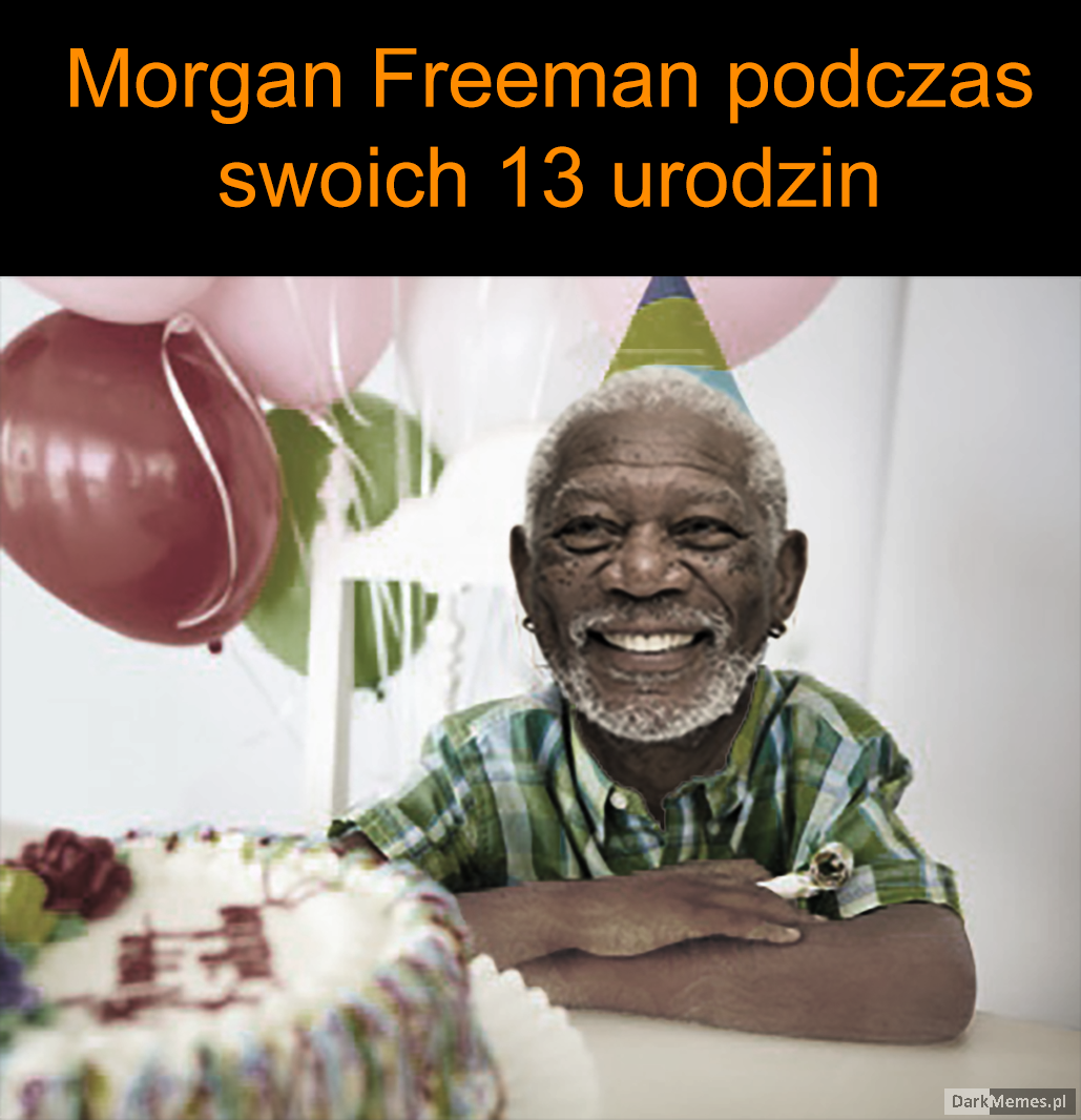 Morgan Freeman podczas swoich urodzin, 1950