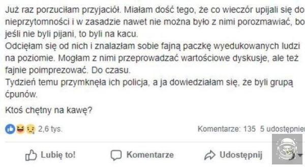 Niech się po dupie nie drapie