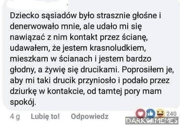 Dobrze że zdech
