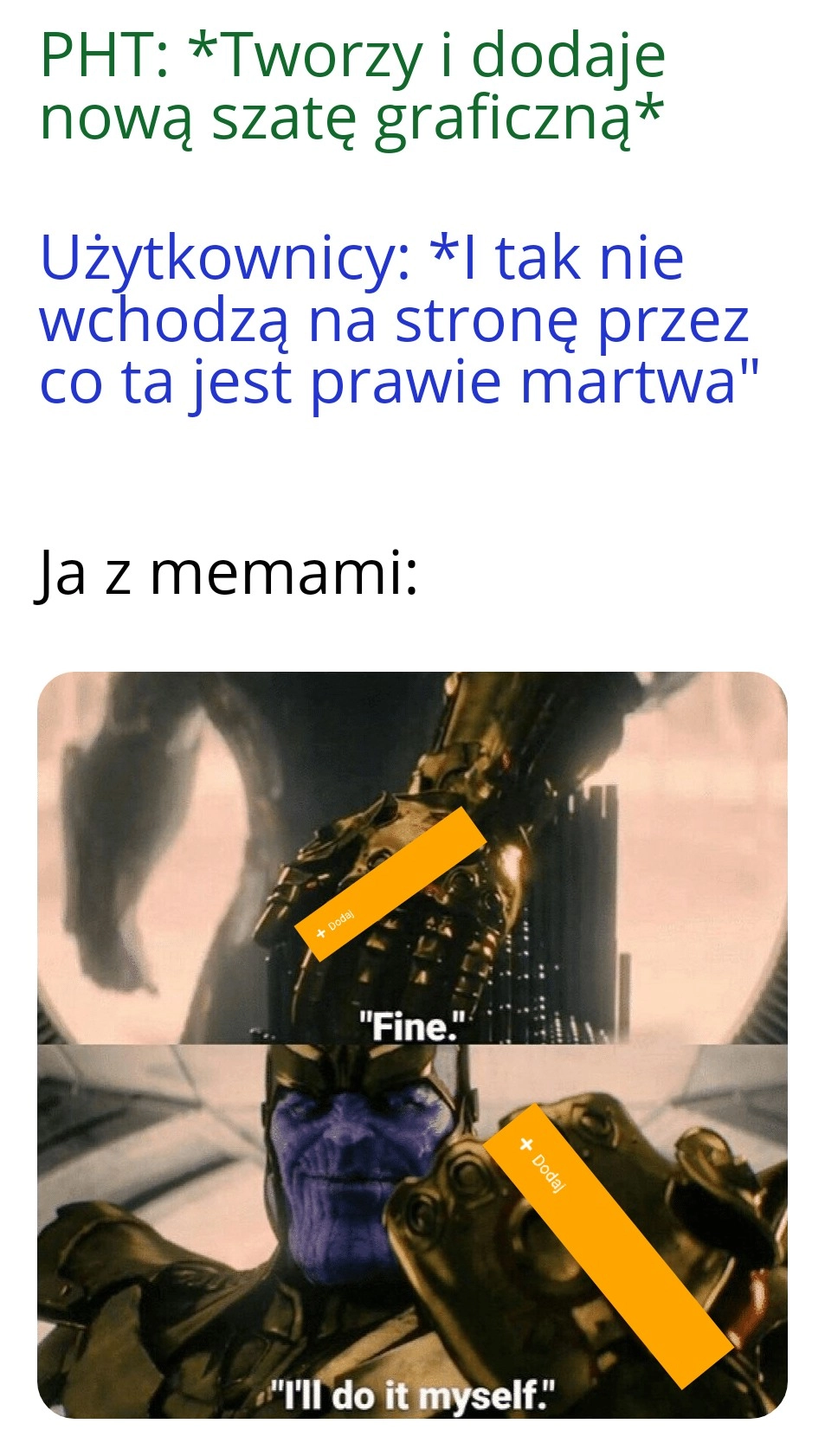 Jak wrzucę to nie będzie się opłacało wejść raz na rok xd