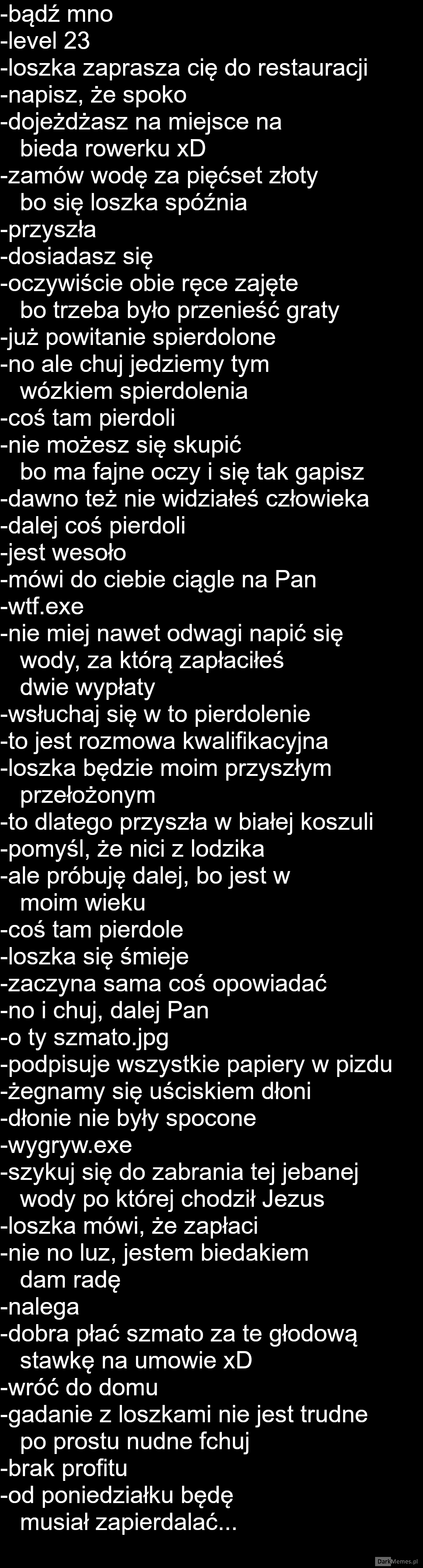 chujowa pasta nie czytać