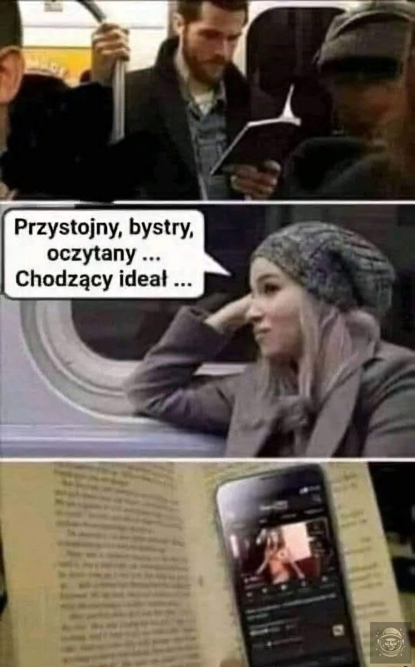 Pewnie czyta Marksa albo Engelsa