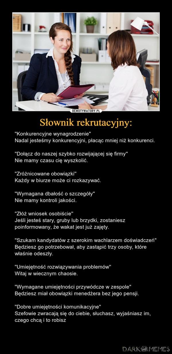 Słownik rekrutacyjny